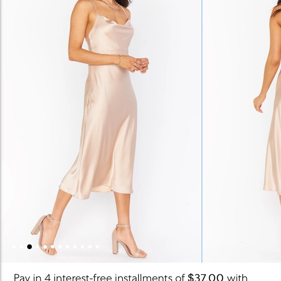 Show Me Your Mumu Verona Cowl Midi Bridesmaid Dress - Picture 1 of 7